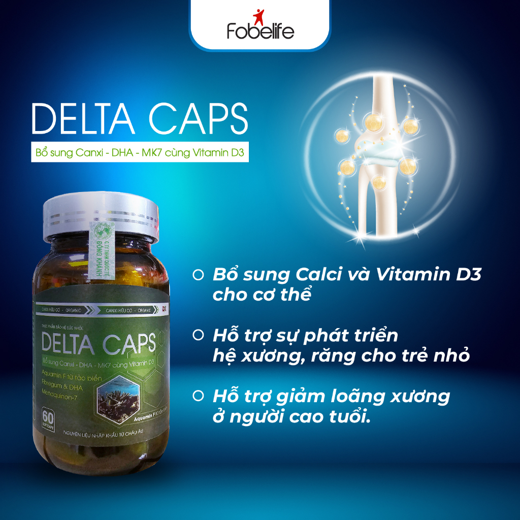 Viên Uống Canxi Deltacap ĐK Giúp Xương Chắc Khỏe, Giảm Loãng Xương N1