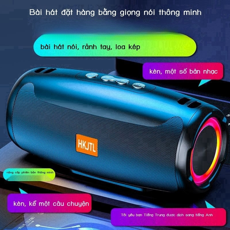 Loa Bluetooth Bass Mạnh Có Đèn Led RGB - Loa Bluetooth Mini PIN ...