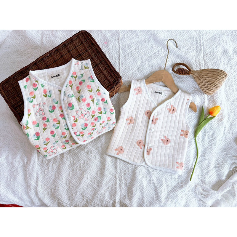 Gile xô trần bông cho bé 9m-3 tuổi