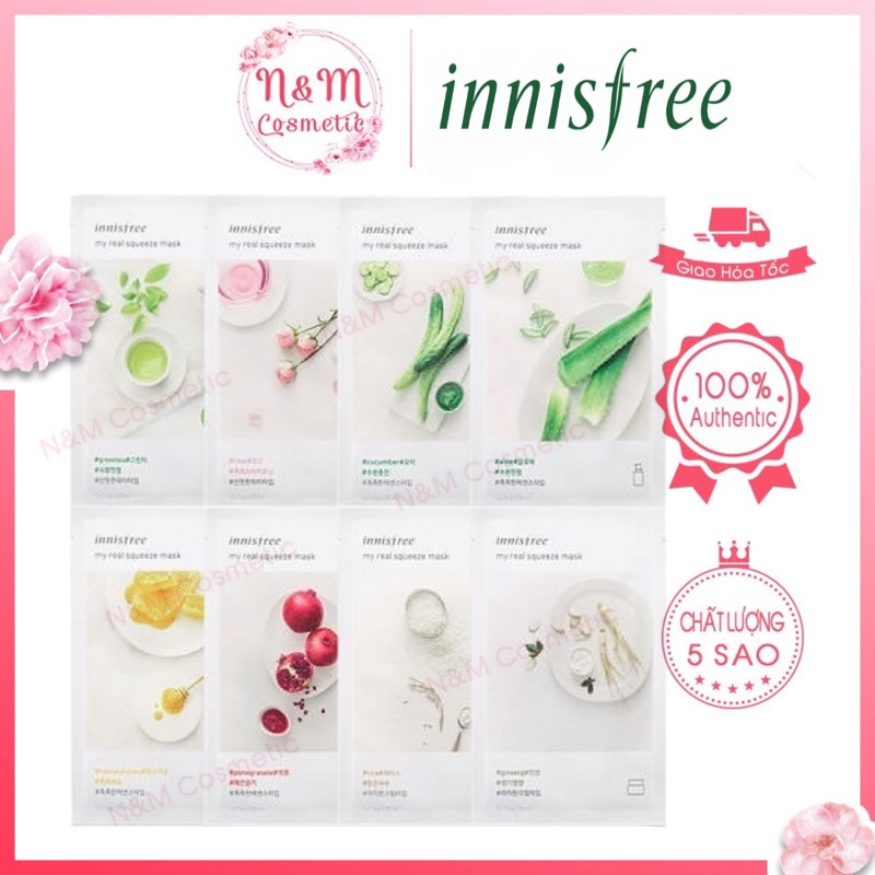 Mặt Nạ Giấy Innisfree My Real Squeeze Innisfree Mask Innisfree (Mẫu Mới ...