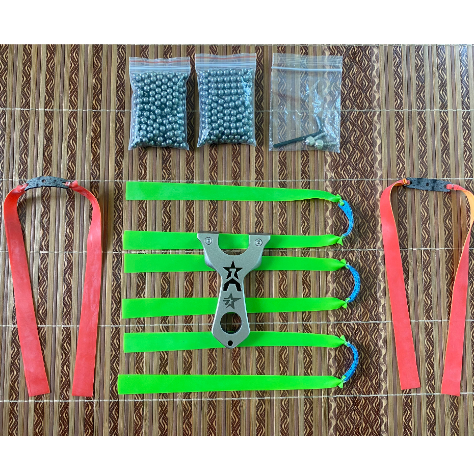 Ná Cao Su A7 Inox 304 Tặng Kèm Phụ Kiện 5 Dây Buộc Sẵn + 200v bi+ Lục ...