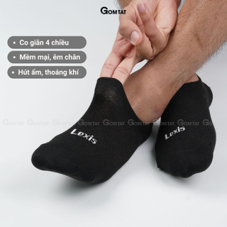 Tất nam đi giày lười LUXIS cao cấp, chất liệu cotton cao cấp, mềm mại êm chân kháng khuẩn - LUXIS-S08