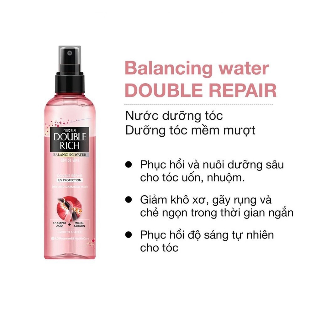 Nước Xịt Dưỡng Tóc Khô Xơ & Hư Tổn Double Rich 120ml , 250ml