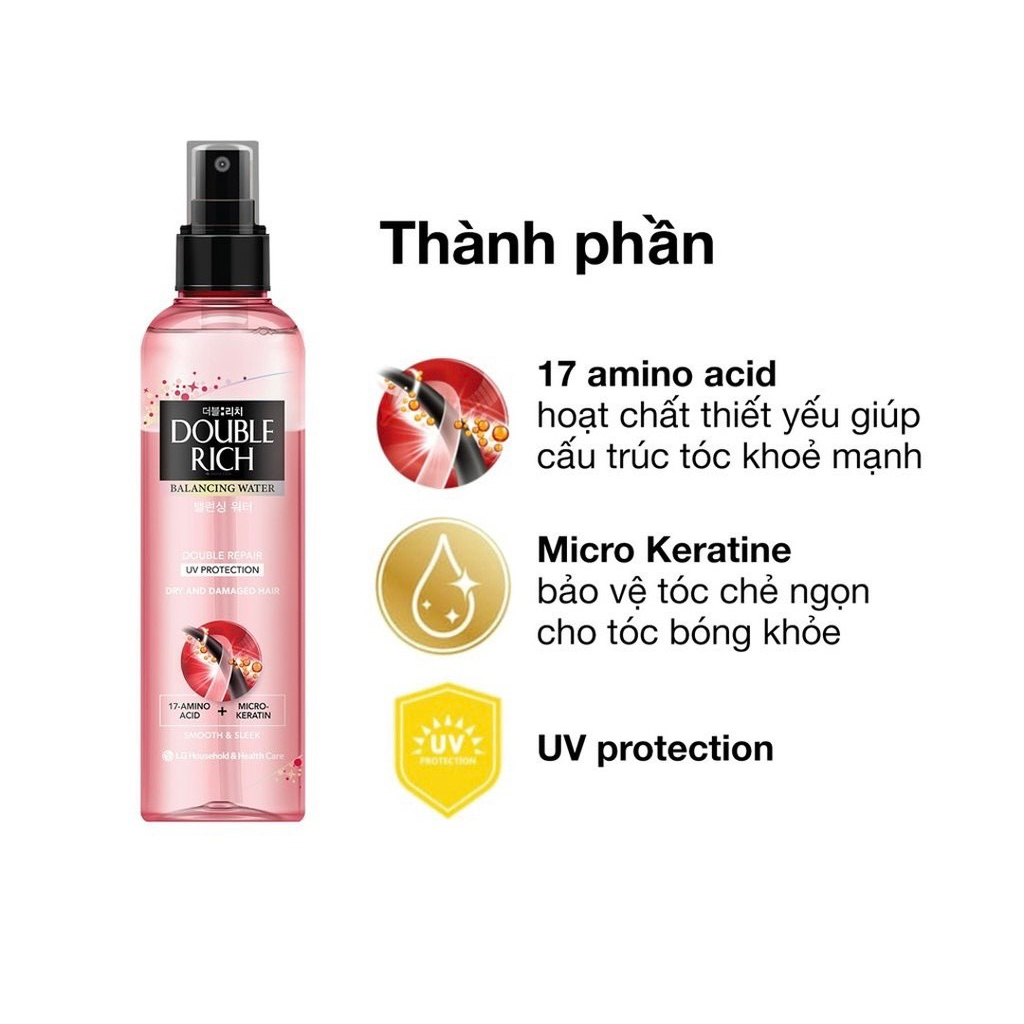 Nước Xịt Dưỡng Tóc Khô Xơ & Hư Tổn Double Rich 120ml , 250ml