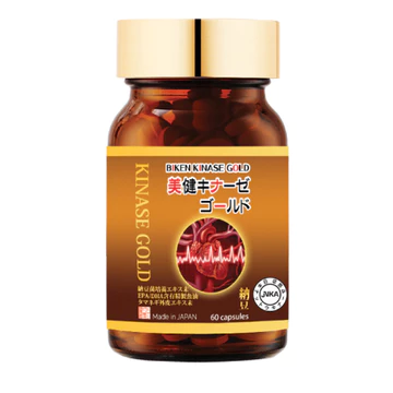 [Liên Hệ Nhận Mã Giảm Giá] Viên uống phòng chống Đột Quỵ Nhật Bản, Biken Kinase Gold, Lọ 60 viên