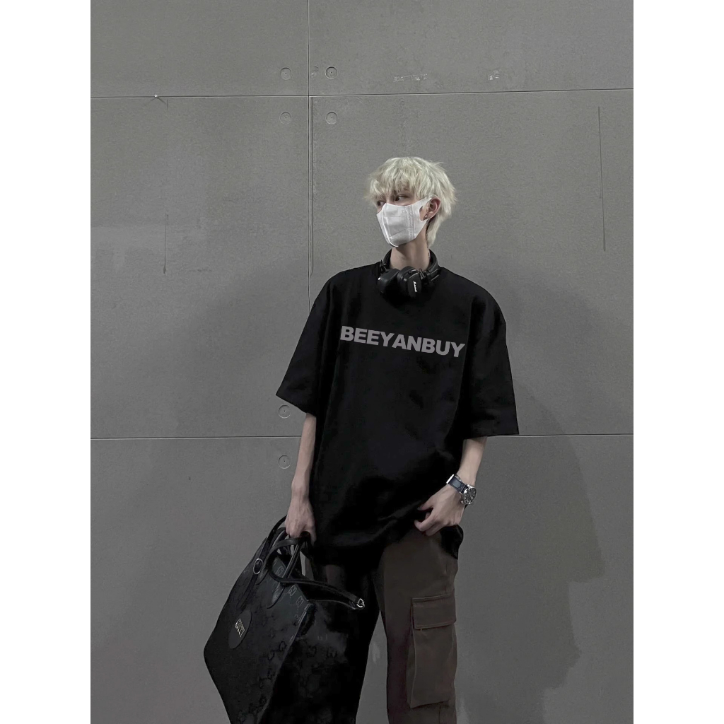 Áo thun Stee Cổ tròn BEE chữ Phản quang |CVCVNI| Unisex