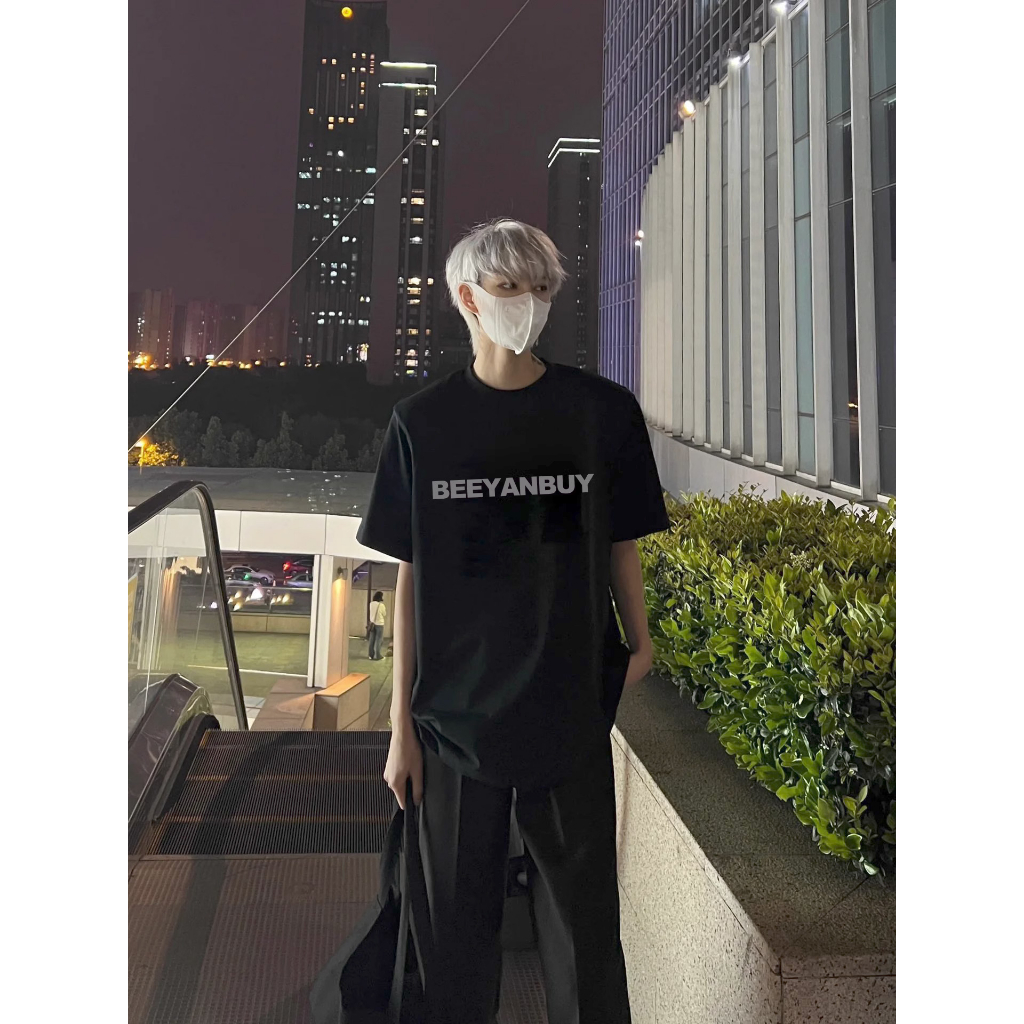 Áo thun Stee Cổ tròn BEE chữ Phản quang |CVCVNI| Unisex