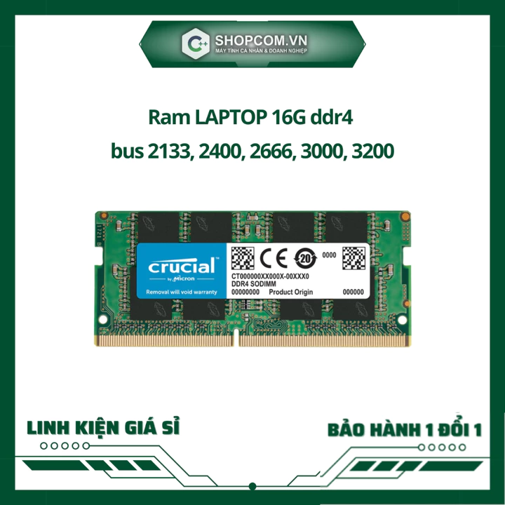 [BH 12 THÁNG 1 ĐỔI 1] RAM Laptop 8GB DDR4 Bus 2133/2400/2666/3000/3200 MHz – Nâng cấp bộ nhớ laptop