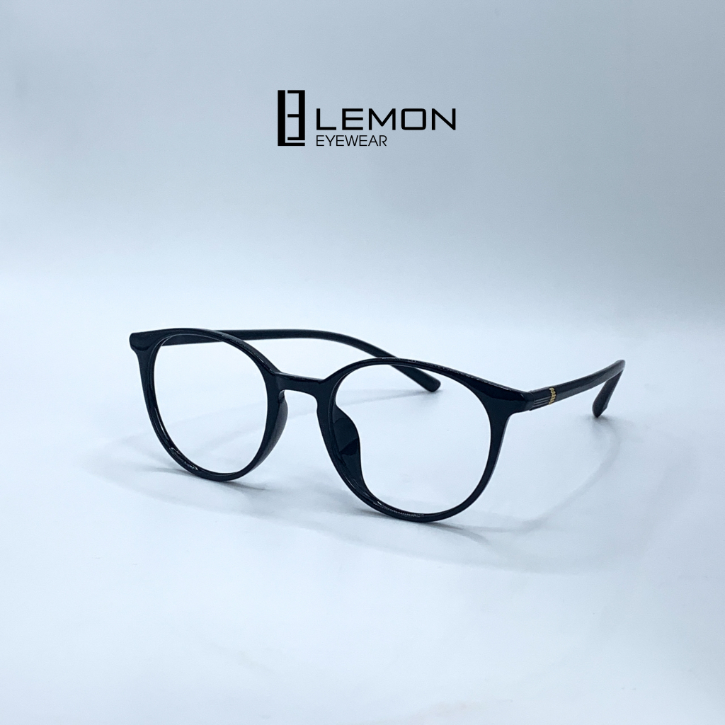 Gọng Kính Mắt Tròn Nam Nữ Thời Trang LEMONEYEWEAR Chất Liệu Nhựa Dẻo LE203