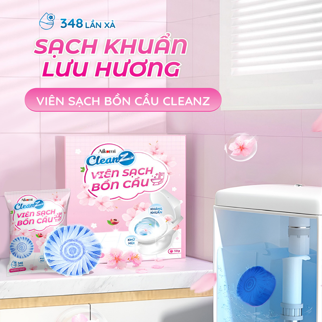 Viên thả bồn cầu CleanZ sạch khuẩn thơm mát tẩy sạch mảng bám khử mùi ...