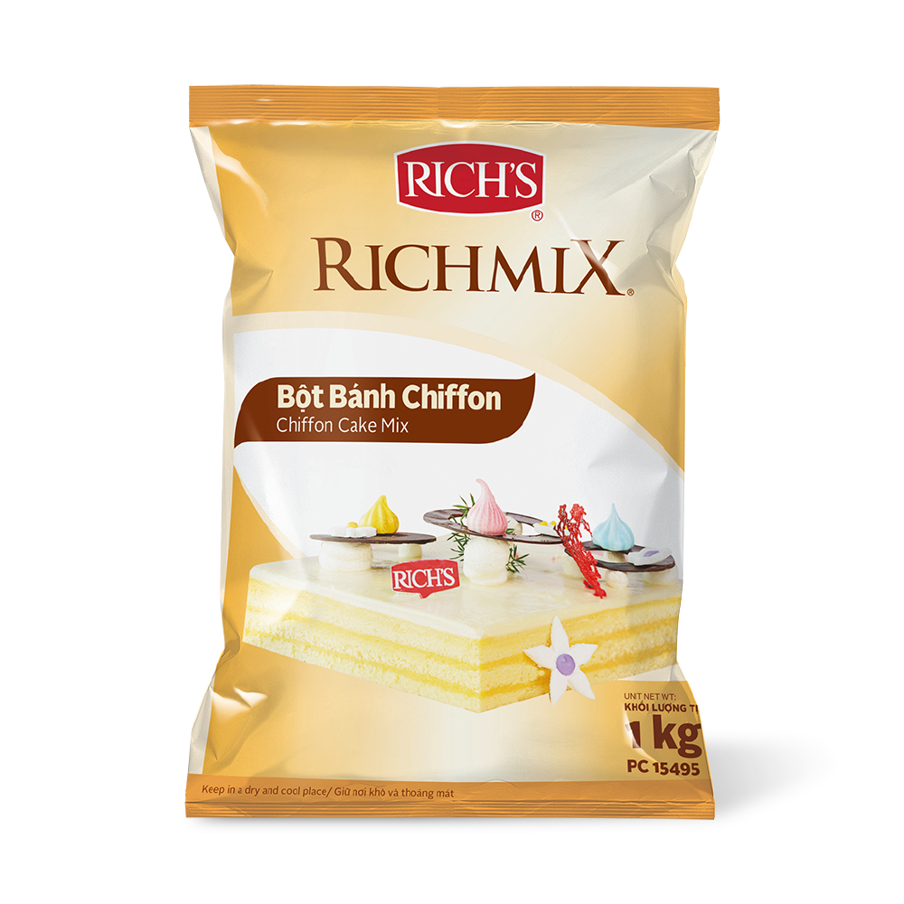 Bột bánh bông lan Chiffon RichMix túi 1kg - NL85