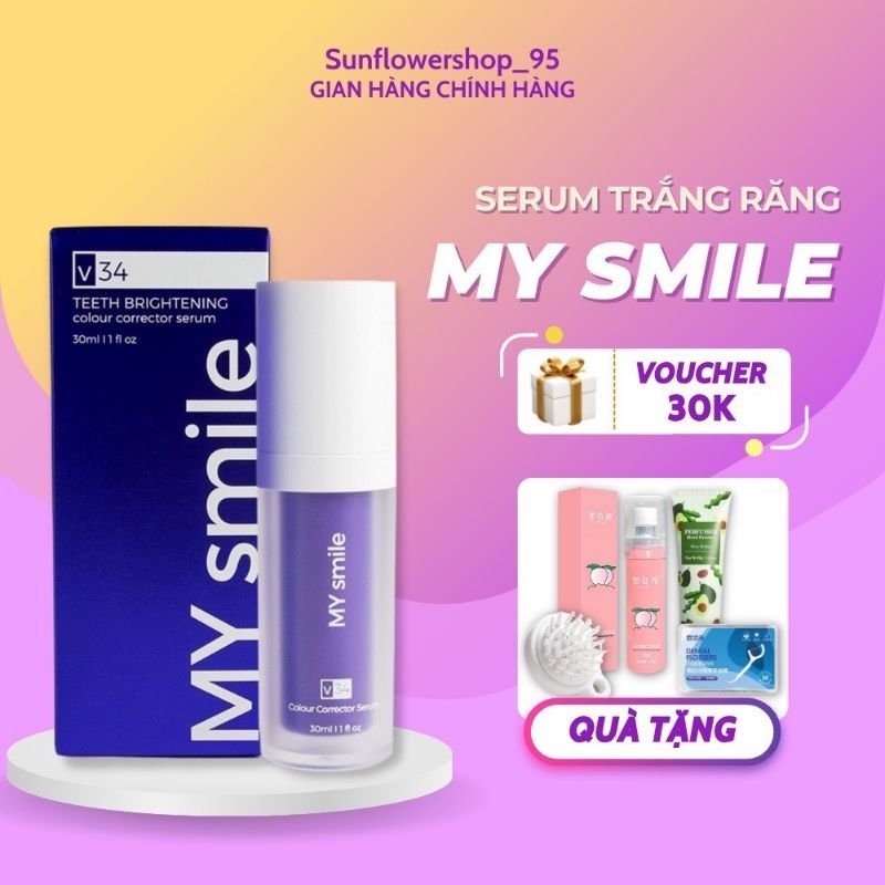 (Chính hãng My Smile) Serum hiệu chỉnh trắng răng MY SMILE – Công nghệ V34 Hoa Kỳ