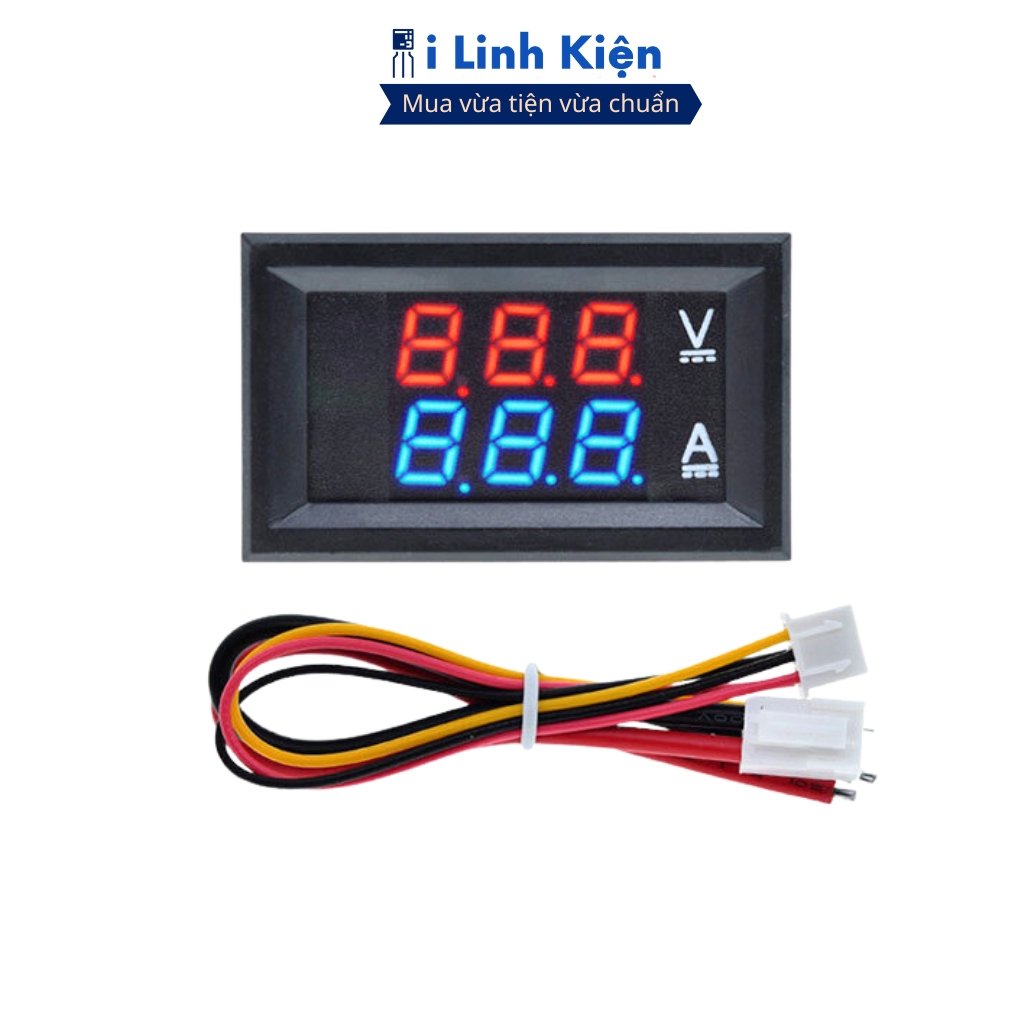 Vôn kế điện tử DC đo dòng và áp 10A 100V chất lượng cao ilinhkien.