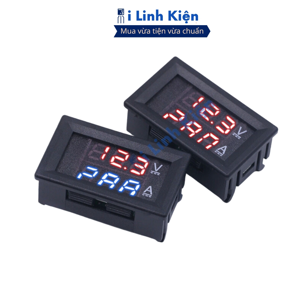 Vôn kế điện tử DC đo dòng và áp 10A 100V chất lượng cao ilinhkien.