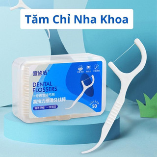 Combo 12 Hộp  500 Cái Chỉ Tăm Nha Khoa (50 Chiếc/Hộp) Xỉa Răng Vệ Sinh Bảo Vệ Răng Miệng Sạch