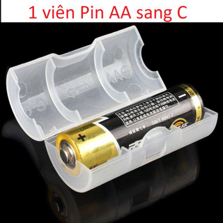 1 Hộp Chuyển Pin AAA Sang AA (pin tiểu) / 1 Pin AA Sang cỡ C (pin trung) / 2 pin AA sang cỡ D