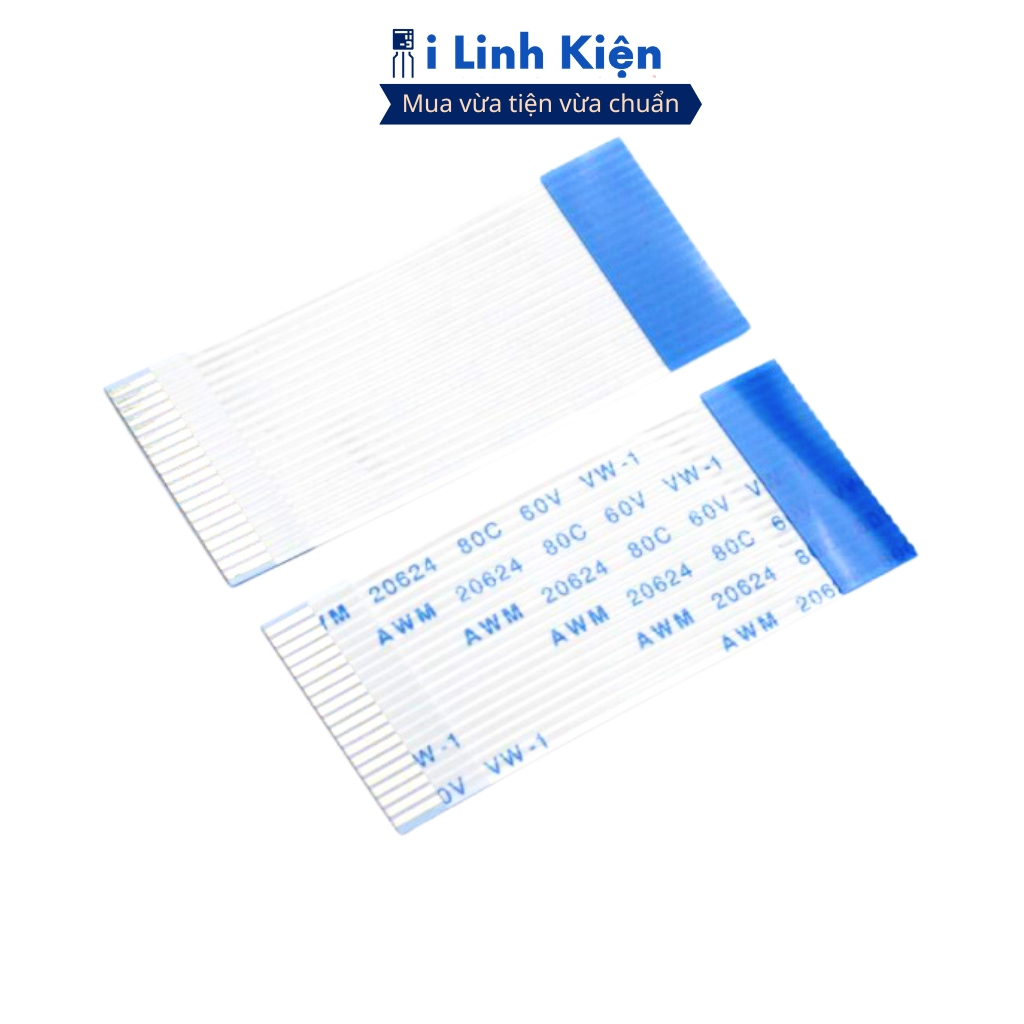 Cáp FFC 50P (5 cáp) thuận 0.5mm dài 20cm loại 1 chính hãng đảm bảo chất lượng ilinhkien.