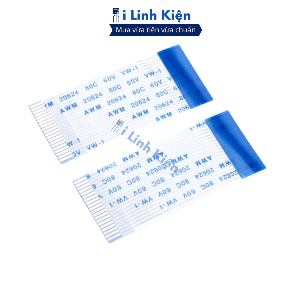 Cáp FFC 50P (5 cáp) thuận 0.5mm dài 20cm loại 1 chính hãng đảm bảo chất lượng ilinhkien.