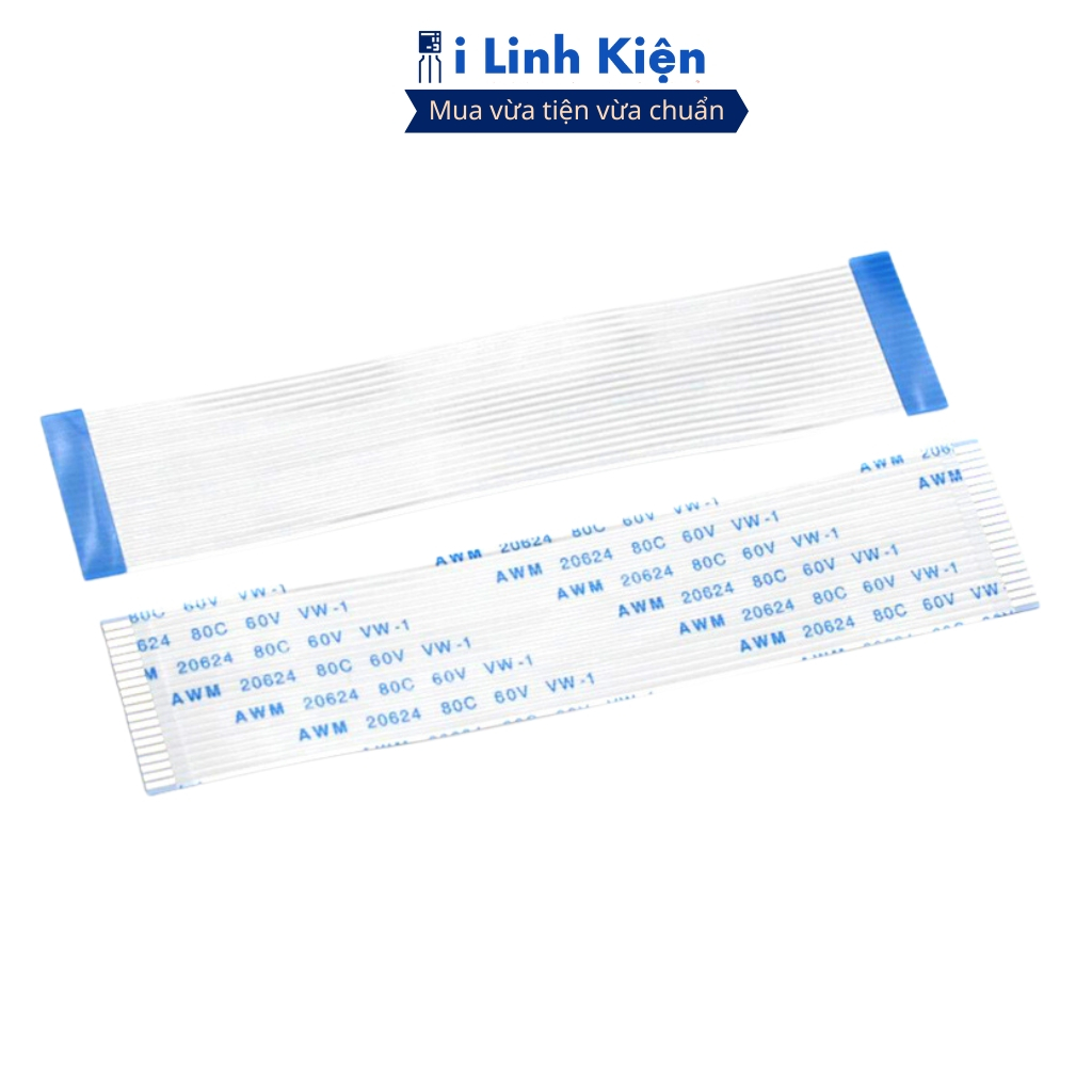 Cáp FFC 50P (5 cáp) thuận 0.5mm dài 20cm loại 1 chính hãng đảm bảo chất lượng ilinhkien.