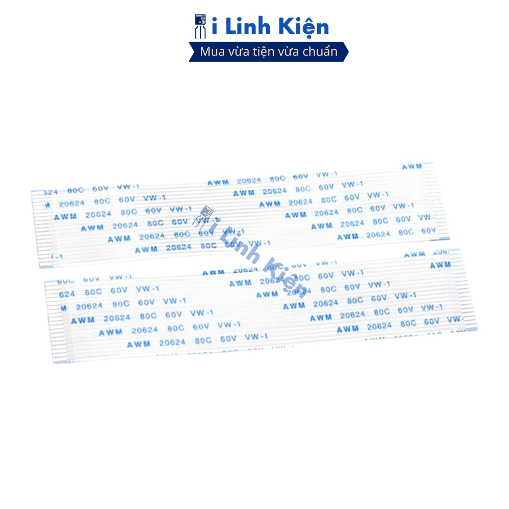 Cáp FFC 50P (5 cáp) thuận 0.5mm dài 20cm loại 1 chính hãng đảm bảo chất lượng ilinhkien.