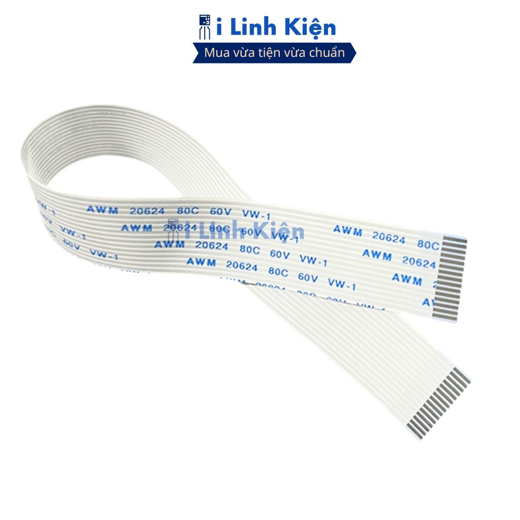 Cáp FFC 50P (5 cáp) thuận 0.5mm dài 20cm loại 1 chính hãng đảm bảo chất lượng ilinhkien.
