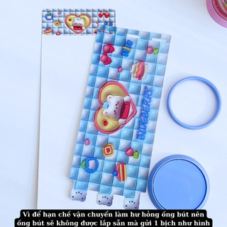 Ống Cắm Bút Để Bàn Hộp Đựng Đồ Dùng Học Tập Độc Lạ Cute In Hoạ Tiết Nổi 3D Timo DDT35