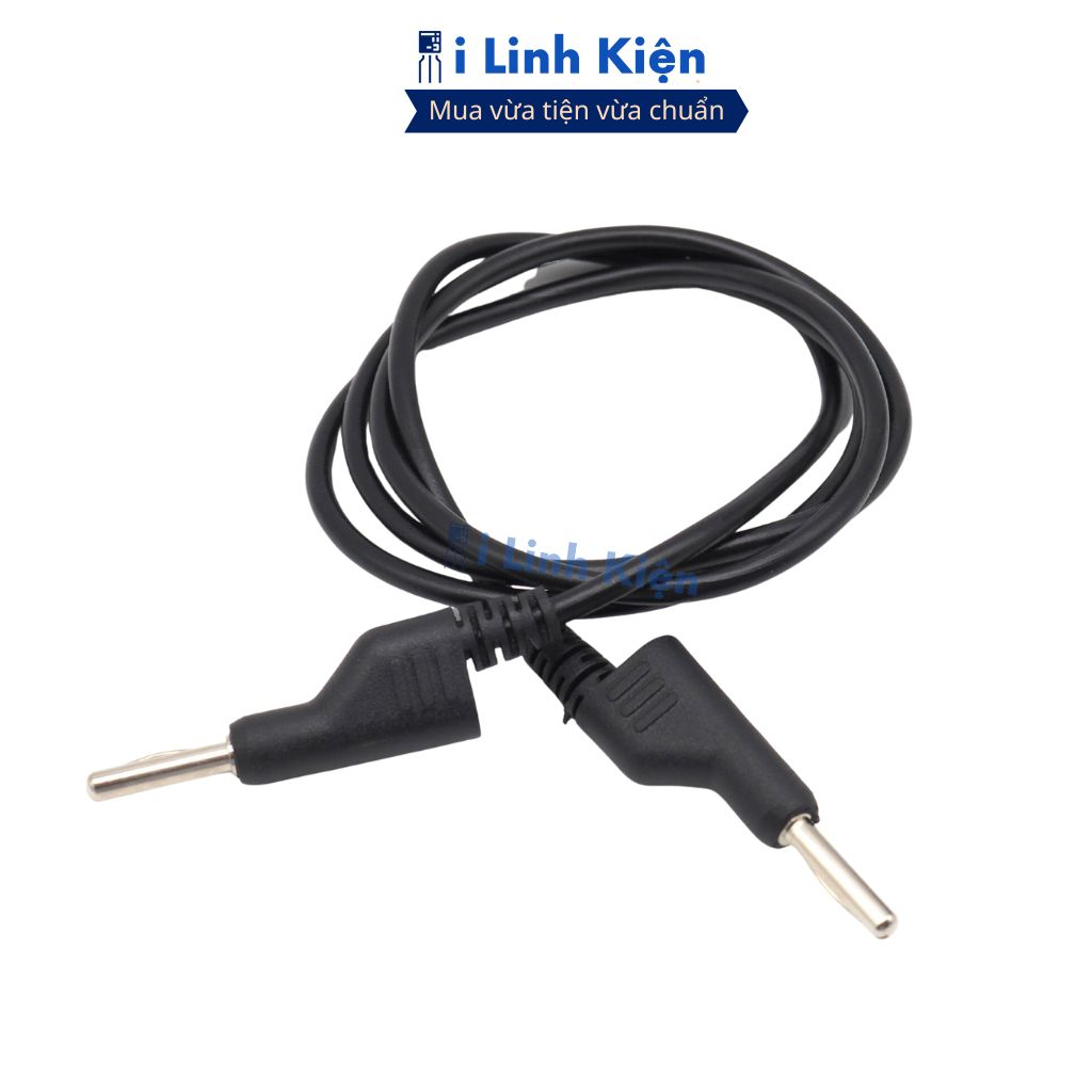 Dây bắp chuối 2 đầu 4mm dài 1 mét chất liệu silicon mềm dẻo chính hãng ilinhkien