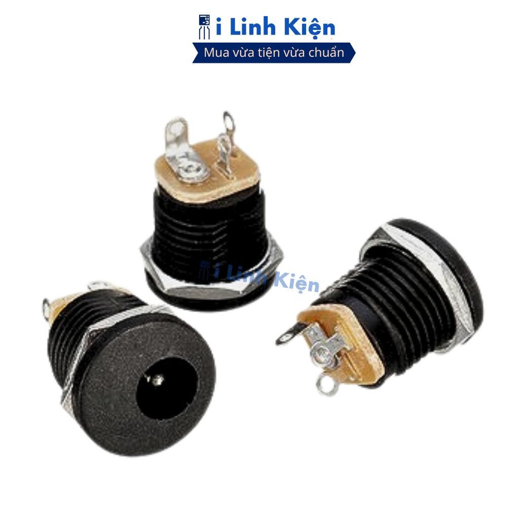 Combo 5 Jack nguồn DC cái 5.5x2.1mm tròn DC-022 ilinhkien