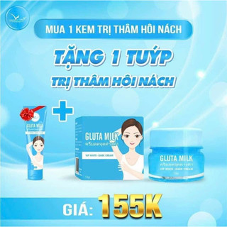 [Combo 2 Hộp] Kem Khử Thâm Nách Hôi Nách Gluta Milk Thái Lan (mua 1 tặng 1) VIP White
