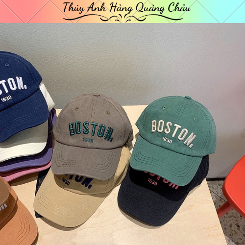 Mũ Bóng Chày BOSTON Dành Cho Bé, Mũ Lưỡi Trai Thêu Chữ BOSTON Hàng ...