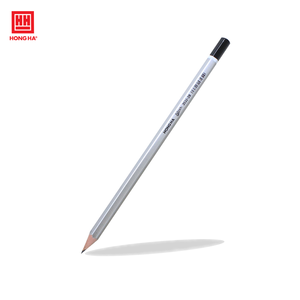 Ảnh Bút chì gỗ 2B Hồng Hà Siliver - 3532 3