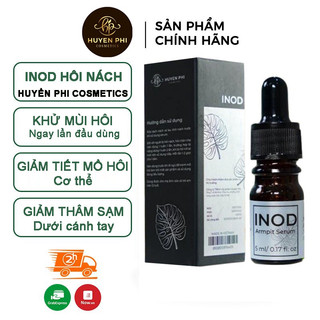 Serum hôi nách INOD Huyền Phi 5ml + 1cọ quét đắp mặt nạ tác dụng triệt hôi nách, hôi chân, mồ hôi tay chân