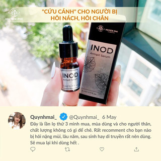 Serum hôi nách INOD Huyền Phi 5ml + 1cọ quét đắp mặt nạ tác dụng triệt hôi nách, hôi chân, mồ hôi tay chân