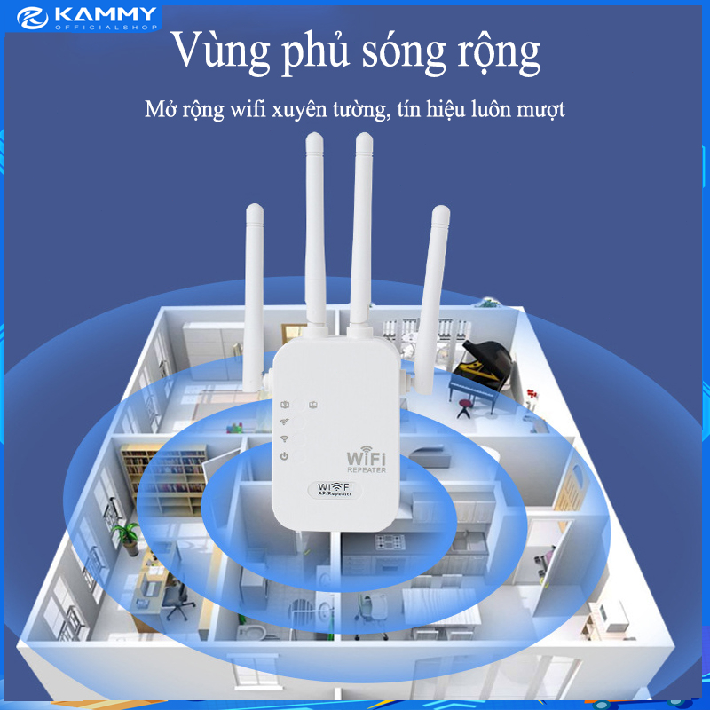【HCM 24H】Kích Sóng Wifi 4 Râu Ăng Ten Phát Xuyên Tường Chuẩn N Tốc Độ ...