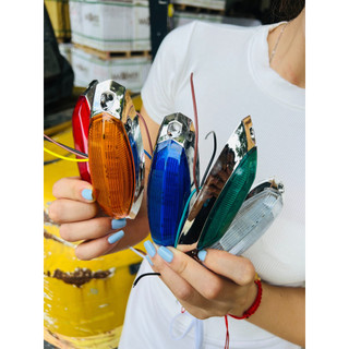 Đèn gắn trang trí sườn xe tải nhấp nháy dùng chung điện 12v và 24v