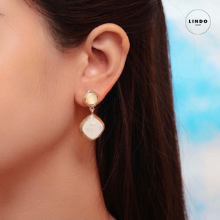 LD47 Bông Tai Nữ Dáng Dài LINDO, Bông tai Thời Trang Phong cách Thanh Lịch Thích Hợp Đeo Nhiều Dịp