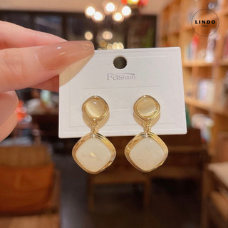 LD47 Bông Tai Nữ Dáng Dài LINDO, Bông tai Thời Trang Phong cách Thanh Lịch Thích Hợp Đeo Nhiều Dịp