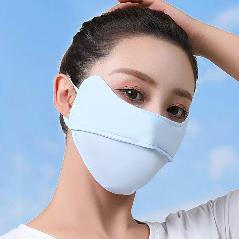Khẩu trang chống nắng Luxury Ice Silk, chống tia UV, chất lụa băng mềm mịn mát thông thoáng KT02