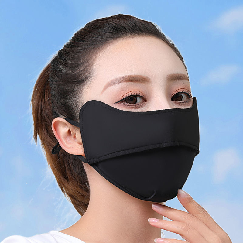 Khẩu trang chống nắng Luxury Ice Silk, chống tia UV, chất lụa băng mềm mịn mát thông thoáng KT02