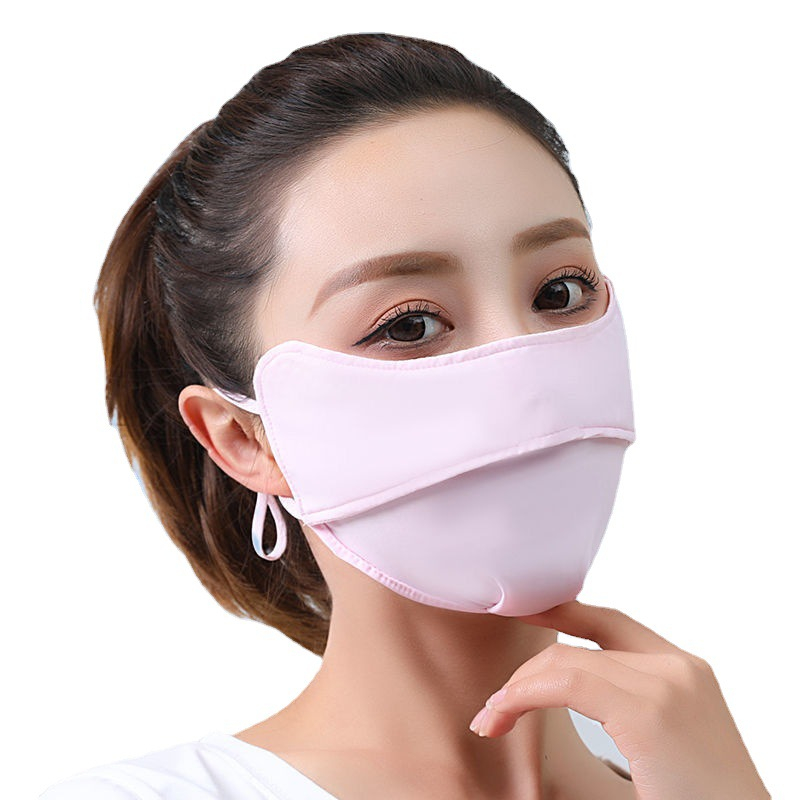 Khẩu trang chống nắng Luxury Ice Silk, chống tia UV, chất lụa băng mềm mịn mát thông thoáng KT02