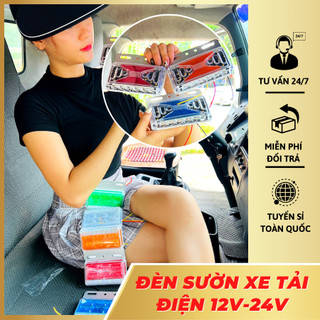 Đèn gắn chiếu sáng sườn xe ô tô runlai chống nước dùng điên 12v và 24v