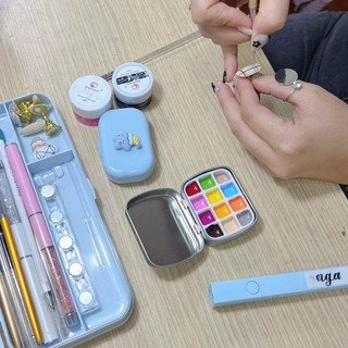 Khay thiết chiết sơn gel , màu vẽ nail