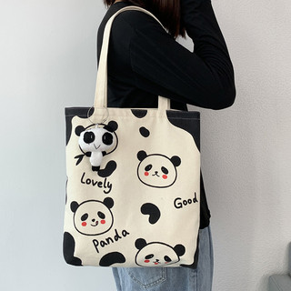 Túi Vải Canvas Gấu Trúc Dễ Thương MEILI STORE