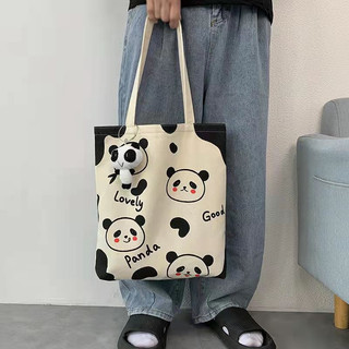 Túi Vải Canvas Gấu Trúc Dễ Thương MEILI STORE