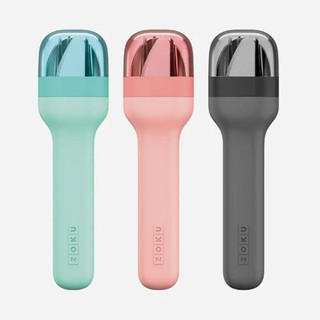 Bộ muỗng nĩa bỏ túi 2 màu  3 món ZOKU Chính hãng thương hiệu Mỹ - HappyStores