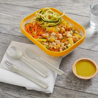 Bộ muỗng nĩa bỏ túi 2 màu  3 món ZOKU Chính hãng thương hiệu Mỹ - HappyStores