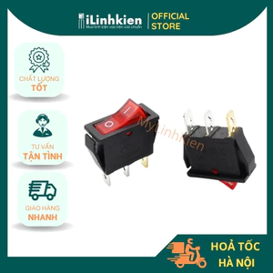 Công tắc bập bênh KCD3 16A/250V 3P 13x31mm có đèn (công tắc Lioa) chất lượng cao.