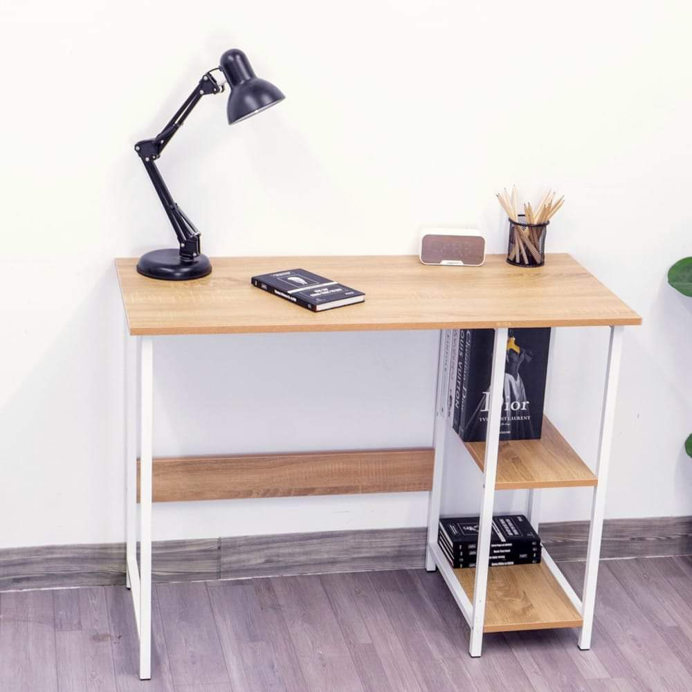 Bàn làm việc liền giá sách B3C nhiều kích thước ( full phụ kiện ốc vít) | BigBuy360 - bigbuy360.vn