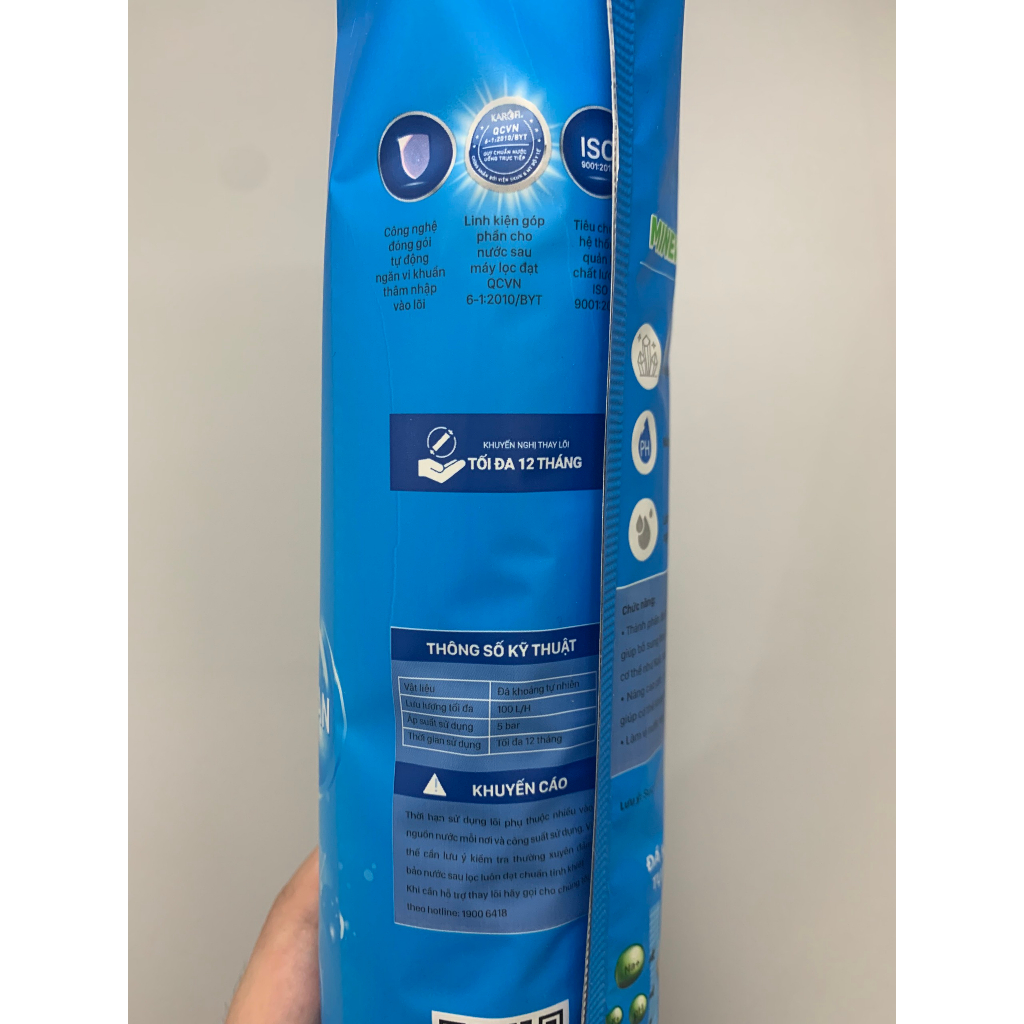 Lõi Lọc Nước Mineral Karofi Số 6 Chức Năng Bổ Sung Khoáng Chất, Nâng Cao pH, Làm Vị Nước Ngọt Hơn