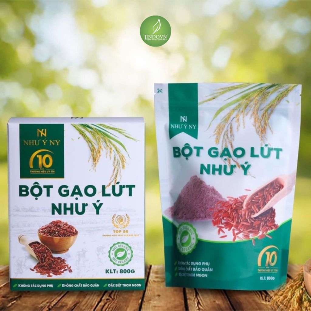 Combo bột gạo lứt Như Ý 800g tác dụng giảm cân, lợi sữa giúp cơ thể nhẹ nhàng